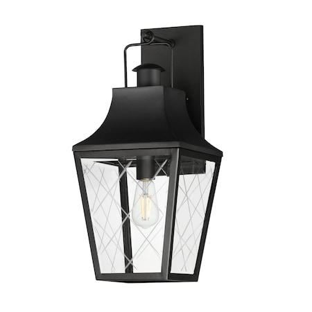 Maxim Lighting Storybook 1-Light Outdoor Large Wall Sconce, Black 30363CLBK